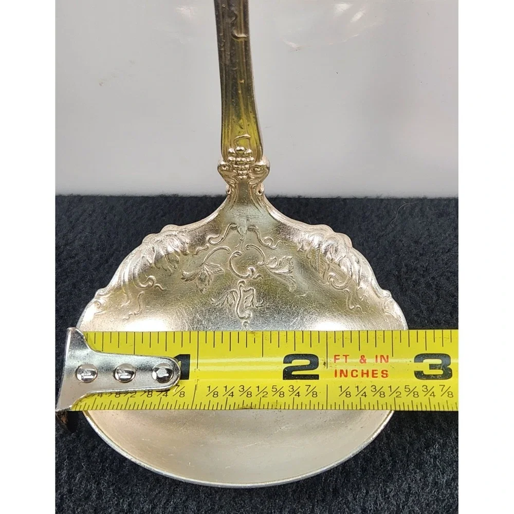 1847 Roger Bros Silverplate  Gravy Ladle With Grape Vines Pattern
